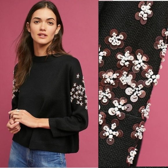 Anthropologie Lili Embellished Pullover new - Picture 1 of 5